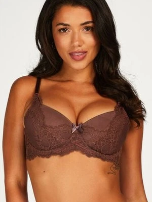 Hunkemöller Biustonosz usztywniany z fiszbinami Daisy Brązowy
