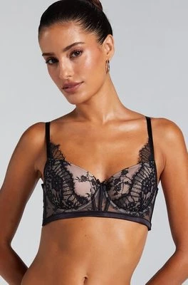 Hunkemöller Biustonosz usztywniany z fiszbinami Daphne Czarny