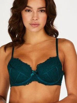 Hunkemöller Biustonosz usztywniany z fiszbinami Emily Zielony