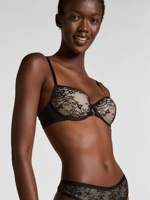 Hunkemöller Biustonosz usztywniany z fiszbinami Lea Czarny