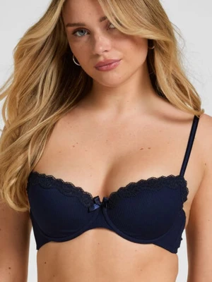 Hunkemöller Biustonosz usztywniany z fiszbinami Lola Niebieski