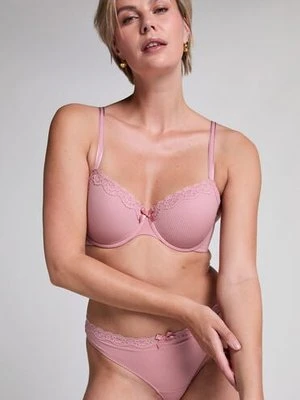 Hunkemöller Biustonosz usztywniany z fiszbinami Lola Różowy