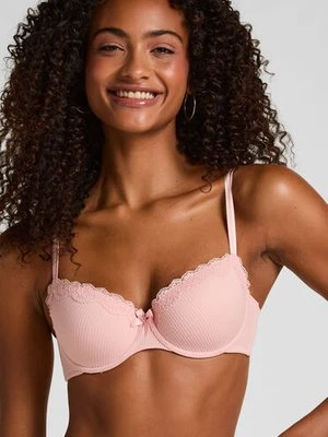 Hunkemöller Biustonosz usztywniany z fiszbinami Lola Różowy