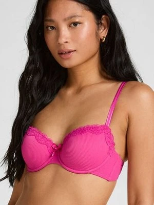 Hunkemöller Biustonosz usztywniany z fiszbinami Lola Różowy
