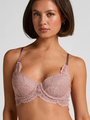 Hunkemöller Biustonosz usztywniany z fiszbinami Longline Essie Fioletowy