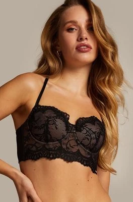 Hunkemöller Biustonosz usztywniany z fiszbinami Longline Helena Czarny