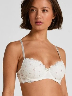 Hunkemöller Biustonosz usztywniany z fiszbinami Marine Biały