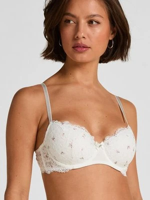 Hunkemöller Biustonosz usztywniany z fiszbinami Marine Biały