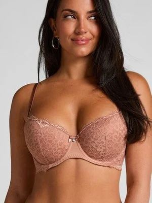 Hunkemöller Biustonosz usztywniany z fiszbinami Marine Brązowy