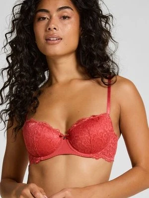 Hunkemöller Biustonosz usztywniany z fiszbinami Marine Czerwony