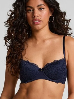 Hunkemöller Biustonosz usztywniany z fiszbinami Marine Niebieski