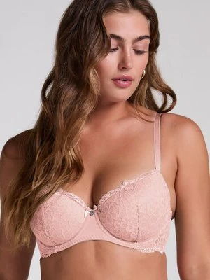 Hunkemöller Biustonosz usztywniany z fiszbinami Marine Różowy