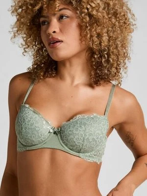 Hunkemöller Biustonosz usztywniany z fiszbinami Marine Zielony