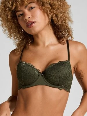 Hunkemöller Biustonosz usztywniany z fiszbinami Marine Zielony