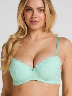 Hunkemöller Biustonosz usztywniany z fiszbinami Marine Zielony