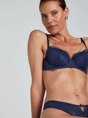 Hunkemöller Biustonosz usztywniany z fiszbinami Pearlene Niebieski