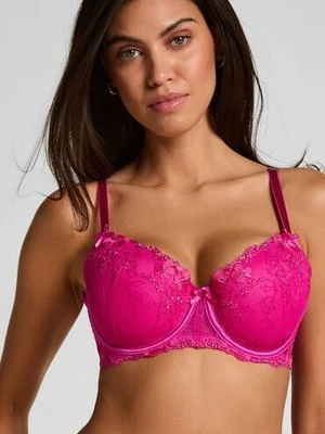 Hunkemöller Biustonosz usztywniany z fiszbinami Peonie Różowy