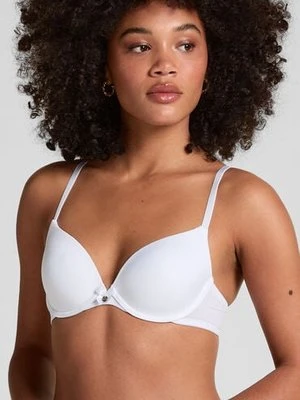 Hunkemöller Biustonosz usztywniany z fiszbinami Plunge Biały