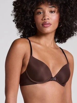 Hunkemöller Biustonosz usztywniany z fiszbinami Plunge Brązowy