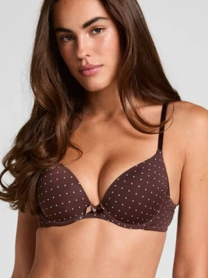 Hunkemöller Biustonosz usztywniany z fiszbinami Plunge Brązowy
