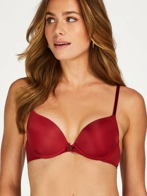 Hunkemöller Biustonosz usztywniany z fiszbinami Plunge Czerwony