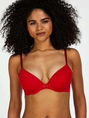 Hunkemöller Biustonosz usztywniany z fiszbinami Plunge Czerwony