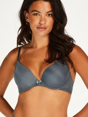 Hunkemöller Biustonosz usztywniany z fiszbinami Plunge Niebieski