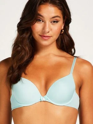 Hunkemöller Biustonosz usztywniany z fiszbinami Plunge Niebieski