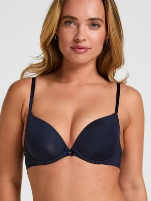 Hunkemöller Biustonosz usztywniany z fiszbinami Plunge Niebieski