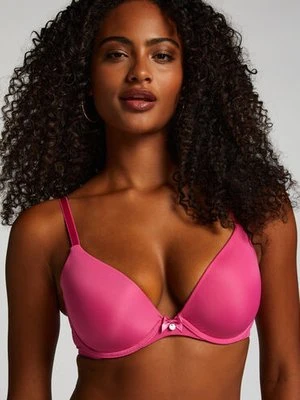 Hunkemöller Biustonosz usztywniany z fiszbinami Plunge Różowy