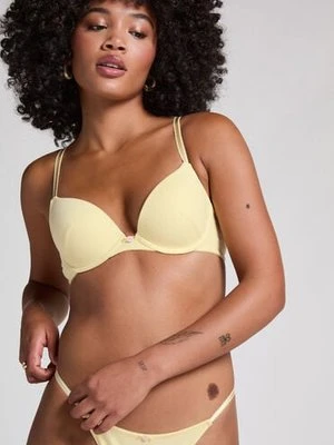 Hunkemöller Biustonosz usztywniany z fiszbinami Pointelle Żółty