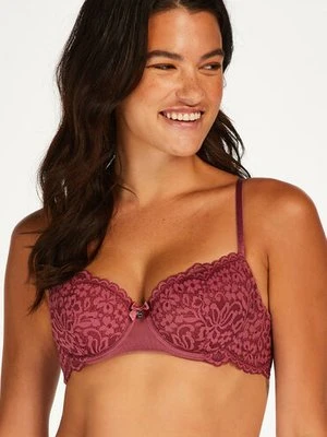 Hunkemöller Biustonosz usztywniany z fiszbinami Rose Czerwony
