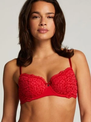 Hunkemöller Biustonosz usztywniany z fiszbinami Rose Czerwony