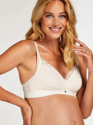 Hunkemöller Biustonosz usztywniany z fiszbinami Rose, dla kobiet karmiących Biały