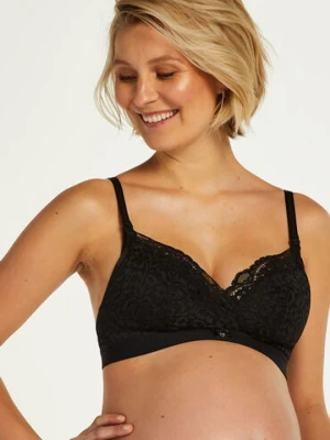 Hunkemöller Biustonosz usztywniany z fiszbinami Rose, dla kobiet karmiących Czarny