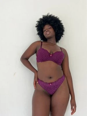 Hunkemöller Biustonosz usztywniany z fiszbinami Rose Fioletowy