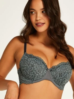 Hunkemöller Biustonosz usztywniany z fiszbinami Rose Niebieski