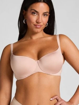 Hunkemöller Biustonosz usztywniany z fiszbinami Smooth Beżowy