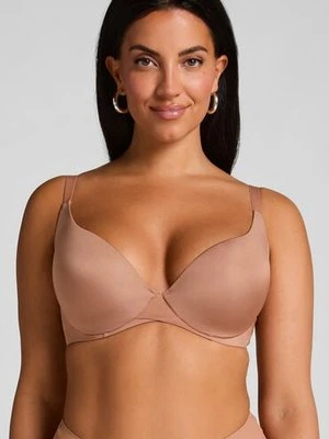 Hunkemöller Biustonosz usztywniany z fiszbinami Smooth Brązowy