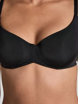 Hunkemöller Biustonosz usztywniany z fiszbinami Smooth Czarny