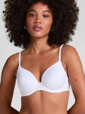 Hunkemöller Biustonosz usztywniany z fiszbinami Super Soft Biały