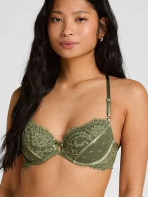 Hunkemöller Biustonosz Usztywniony z Wkładkami Valora Zielony