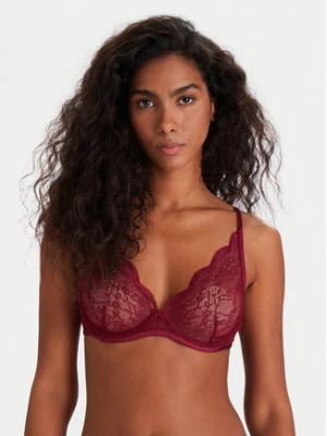 Hunkemöller Biustonosz z fiszbiną 206365 Czerwony