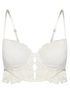Hunkemöller Biustonosz z fiszbiną 302382 Écru