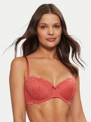 Hunkemöller Biustonosz z fiszbiną Marine 206320 Czerwony