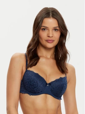 Hunkemöller Biustonosz z fiszbiną Marine 206322 Granatowy