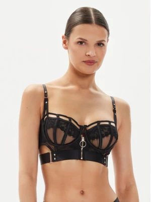 Hunkemöller Biustonosz z fiszbiną Sable 205531 Czarny