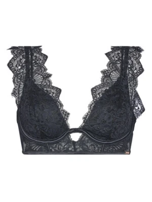 Hunkemöller Biustonosz z fiszbiną Zoe Up 303110 Czarny