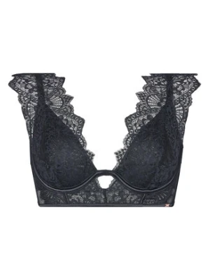 Hunkemöller Biustonosz z fiszbiną Zoe Up LL Czarny