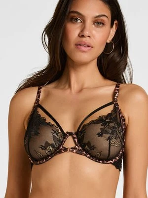 Hunkemöller Biustonosz z Fiszbinami Bez Wyściółki Tasha Czarny